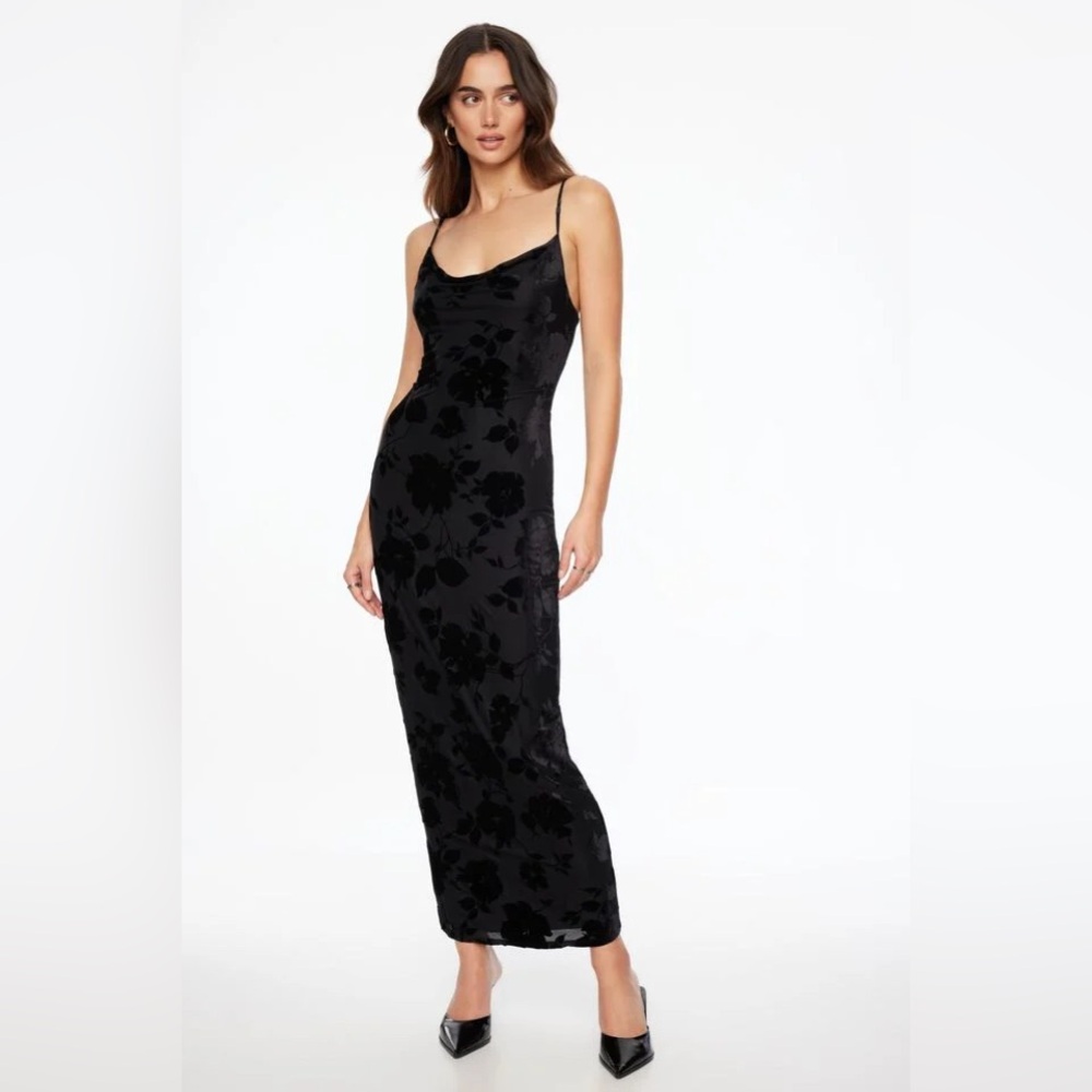 Dynamite cowl neck midi dress